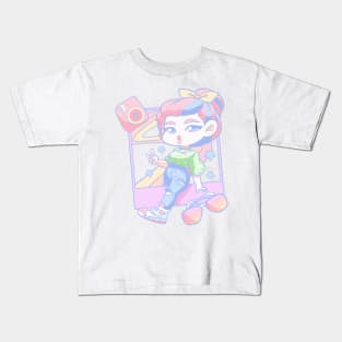 Aesthetic RetroGirl Kids T-Shirt